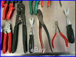 Snap On, Mac Tools, Blue Point Wire & Diagonal Cutters Strippers 26 Pc Lot 100