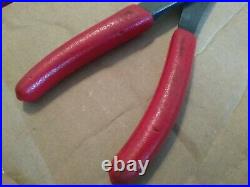 Snap On Tool Pliers Wire Cutters Pry Bar Screwdriver Set Of 5