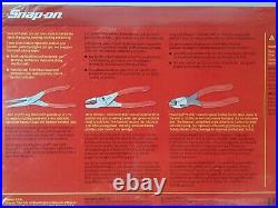 Snap On Tools 3Pc Pliers And Cutter Set Red PL300CF New Sealed In Package