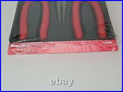 Snap On Tools 3Pc Pliers And Cutter Set Red PL300CF New Sealed In Package