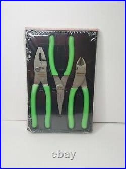 Snap On Tools 3Pc Pliers/Cutter Set PL300CFG New Sealed In Package