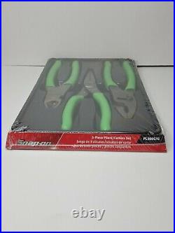 Snap On Tools 3Pc Pliers/Cutter Set PL300CFG New Sealed In Package