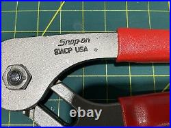 Snap-On Tools 4 Pc Red Pliers & Cutters Set PL400B 47ACF 87ACF 96ACF 91ACP USA