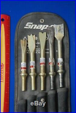 Snap-On Tools 5 Piece Air Hammer Cutter Chisel Breaker Ripper Set PHG1005AK