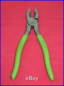 Snap On Tools Extreme Green 3 Piece Pliers & Side Cutter Set In Storage Tray