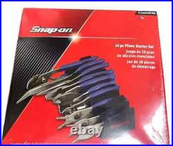 Snap On Tools NEW PL1000STARTMB 10pc POWER BLUE Plier Cutter Crimper Starter Set