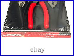 Snap On Tools NEW PL306ACF RED 3 Piece Soft Grip Pliers / Cutters Set USA