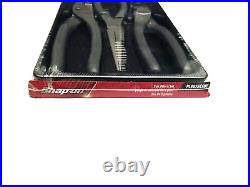 Snap On Tools NEW PL307ACFDT Dark Titanium 3 Piece Soft Grip Pliers/ Cutters Set