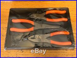 Snap On Tools PL306ACFO 3 Pc. Orange Pliers Cutters Set BRAND NEW