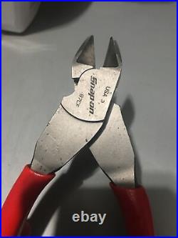 Snap On Tools Pliers, Needle Nose, & Side Cutters 3 Piece Set