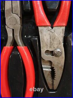 Snap On Tools Set of 3 Pliers Cutter Talon Grip Needle Nose