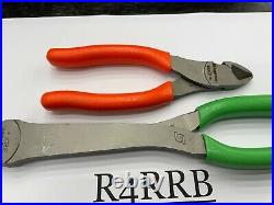 Snap-On Tools USA DAILY DEAL NEW 2pc Diagonal Cutter Pliers Lot Set 86ACF 312CF