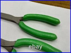 Snap-On Tools USA NEW 2 Piece GREEN Assorted Electronics Plier / Cutter Lot Set