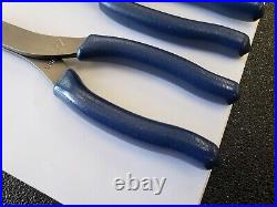 Snap-On Tools USA NEW 2pc POWER BLUE Long Needle Nose Pliers & Cutter Lot Set