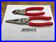 Snap-On-Tools-USA-NEW-2pc-RED-Assorted-Plier-Cutter-Lot-Set-LN47ACF-87ACF-01-mnp