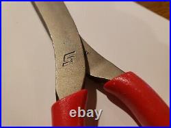 Snap-On Tools USA NEW 2pc RED Long Needle Nose Pliers & Cutter Lot Set