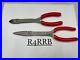Snap-On-Tools-USA-NEW-2pc-RED-Stork-Needle-Nose-Pliers-Diagonal-Cutter-Lot-Set-01-msg