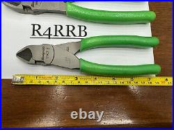 Snap-On Tools USA NEW 3 Piece GREEN HD HIGH LEVERAGE Diagonal Cutters Lot Set