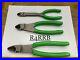Snap-On-Tools-USA-NEW-3-Piece-GREEN-Soft-Grip-Vector-Edge-Cutter-Pliers-Lot-Set-01-xkv