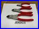 Snap-On-Tools-USA-NEW-RED-3-Piece-Soft-Grip-Diagonal-Cutters-Set-PL803A-01-lyza