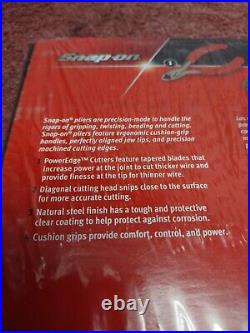 Snap-On Tools USA NEW! RED 3 Piece Soft Grip Diagonal Cutters Set PL803A