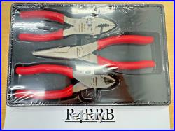 Snap-On Tools USA NEW SEALED RED 3 Piece Soft Grip Pliers / Cutters Set PL306ACF
