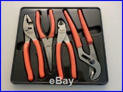 Snap-On USA 4pc Pliers-Cutters Set 47ACF 91ACP 96ACF 87ACF
