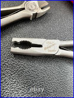 Snap on Tool 3 Pcs NEW 912AEP RED Pistol Grip Needle Nose Pliers Set cutter