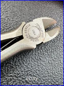 Snap on Tool 3 Pcs NEW 912AEP RED Pistol Grip Needle Nose Pliers Set cutter