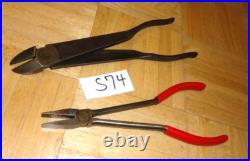 Snap-on Tools 2 Piece Heavy Duty 11 Diagonal Cutter & 9 Duck Bill Pliers