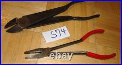 Snap-on Tools 2 Piece Heavy Duty 11 Diagonal Cutter & 9 Duck Bill Pliers