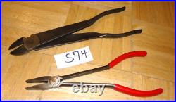 Snap-on Tools 2 Piece Heavy Duty 11 Diagonal Cutter & 9 Duck Bill Pliers