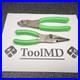 Snap-on-Tools-2pc-GREEN-7-Long-Nose-Slip-Joint-Pliers-Diagonal-Cutter-LN46ACF-01-aqn