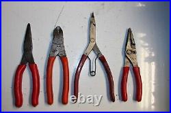 Snap-on Tools Long-nose Slip-joint Pliers, Diagonal Cutter Neddle Pliers Set USA