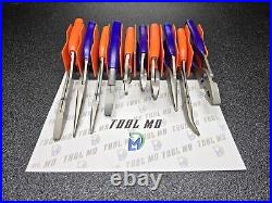 Snap-on Tools NEW 10pc Orange & PURPLE SUNS Themed Assorted Plier / Cutter Set