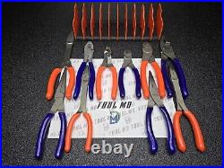 Snap-on Tools NEW 10pc Orange & PURPLE SUNS Themed Assorted Plier / Cutter Set