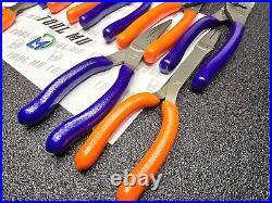 Snap-on Tools NEW 10pc Orange & PURPLE SUNS Themed Assorted Plier / Cutter Set