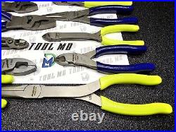 Snap-on Tools NEW 11pc HI VIS & PURPLE Themed Assorted Plier Cutter Set PWCS7ACF