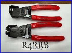 Snap-on Tools NEW 2 Piece Inline 90° Angle Wire Stripper Cutter Plier Lot Set