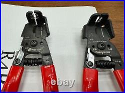 Snap-on Tools NEW 2 Piece Inline 90° Angle Wire Stripper Cutter Plier Lot Set