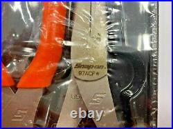 Snap-on Tools NEW ORANGE 3pc PLIER CUTTER SET SEALED PL300 86ACF 97ACF 57AHLP
