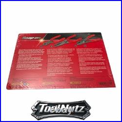 Snap-on Tools NEW PL306ACF RED 3 Piece Cold Forged Alloy Pliers Cutters Set USA