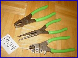 Snap-on Tools New Unused 3 Piece Pliers / Cutters Set Pl300cfg