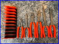 Snap on Tools PL600ES2RKO 6 Piece Essential Pliers/Cutters/Crimpers Set ORANGE