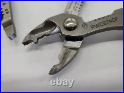 Snap-on Tools POWER BLUE 2pc Soft Grip 7 & 9 Wire Stripper Cutter Crimper Set