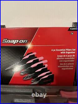 Snap-on Tools Pink 6 Piece Heavy Duty Essential Pliers/Cutters Set READ