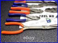 Snap-on Tools USA NEW 10pc Orange & PURPLE Assorted Plier Cutter Set PWCS7ACF