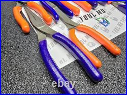 Snap-on Tools USA NEW 10pc Orange & PURPLE Assorted Plier / Cutter Set PWCS7ACF