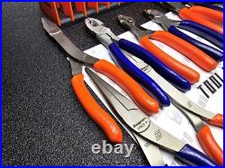 Snap-on Tools USA NEW 10pc Orange & PURPLE Assorted Plier / Cutter Set PWCS7ACF