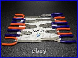 Snap-on Tools USA NEW 10pc Orange & PURPLE Assorted Plier Cutter Set PWCS7ACF